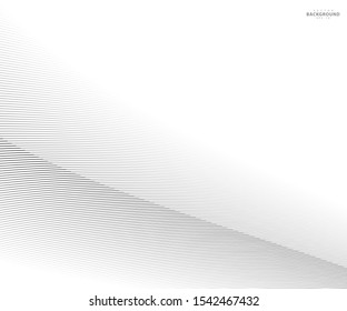 Abstract warped Diagonal Striped Background. Vector curved twisted slanting, waved lines texture. Brand new style for your business design.