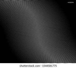 Abstract warped Diagonal Striped Background. Vector curved twisted slanting template for your ideas, monochromatic lines texture, waved lines texture. Brand new style for your business design.