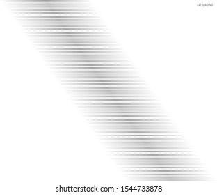 Abstract warped Diagonal Striped Background. Vector curved twisted slanting template for your ideas, monochromatic lines texture, waved lines texture. Brand new style for your business design.
