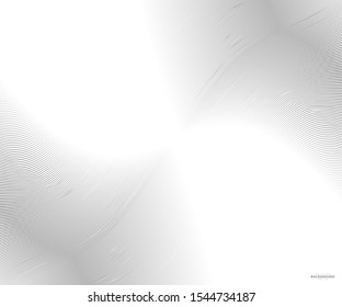 Abstract warped Diagonal Striped Background. Vector curved twisted slanting template for your ideas, monochromatic lines texture, waved lines texture. Brand new style for your business design.