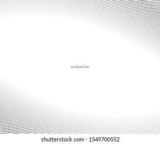 Abstract warped Diagonal Striped Background. Vector curved twisted slanting, waved lines texture. Brand new style for your business design.