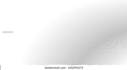 Abstract warped Diagonal Striped Background. Vector curved twisted slanting, waved lines texture. Brand new style for your business design.