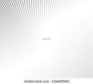 Abstract warped Diagonal Striped Background. Vector curved twisted slanting, waved lines texture. Brand new style for your business design. - Shutterstock ID 1566403465
