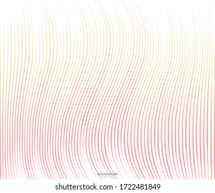 Abstract warped Diagonal Striped Background. Vector curved twisted slanting, waved lines texture. Brand new style for your business design.