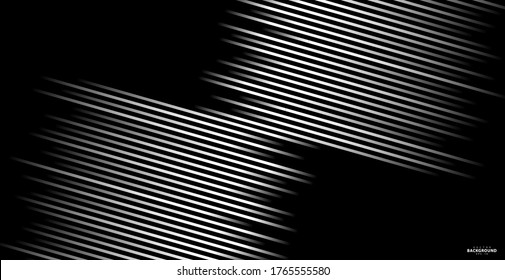 Abstract warped Diagonal Striped Background. Vector curved twisted slanting, waved lines texture. Brand new style for your business design.