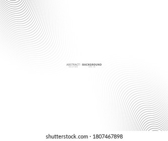 Resumen deformado fondo diagonal rayado. Sentido de inclinación curvada de vectores, textura de líneas onduladas. Fondo del semitono circular. Círculo para la onda de sonido. ilustración vectorial
