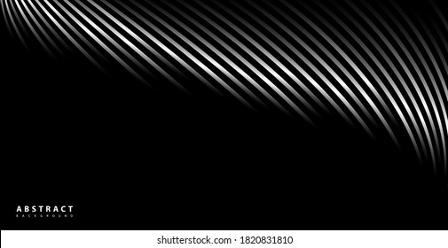 Abstract warped Diagonal Striped Background. Vector curved twisted slanting, waved lines texture. Brand new style for your business design.