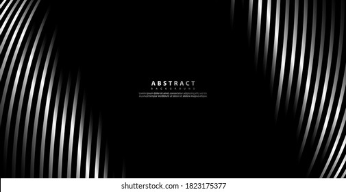Abstract warped Diagonal Striped Background. Vector curved twisted slanting, waved lines texture. Brand new style for your business design.