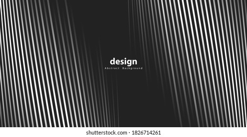 Resumen deformado fondo diagonal rayado. Sentido de inclinación curvada de vectores, textura de líneas onduladas. Nuevo estilo para su diseño de negocio. EPS10 - Ilustración