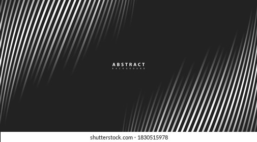 Abstract warped Diagonal Striped Background. Vector curved twisted slanting, waved lines texture. EPS10 - Illustration