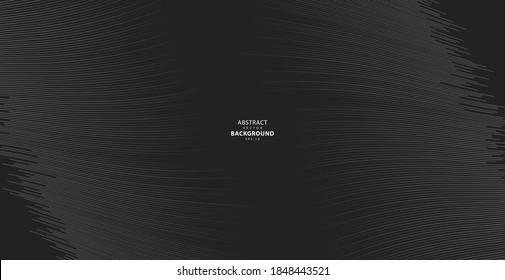 Abstract warped Diagonal Striped Background. Vector curved twisted slanting, waved lines pattern. Brand new style for your business design
