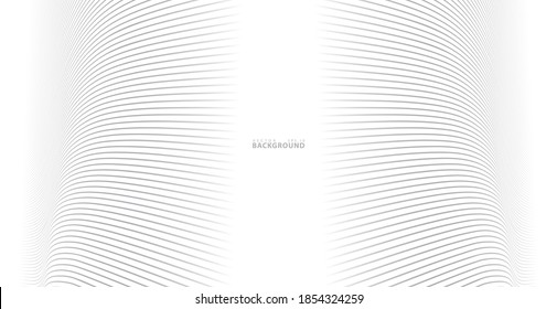 Abstract warped Diagonal Striped Background. Vector curved twisted slanting, waved lines pattern. Brand new style for business design