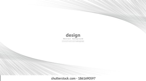 Abstract warped Diagonal Striped Background. Vector curved twisted slanting, waved lines pattern. Brand new style for business design