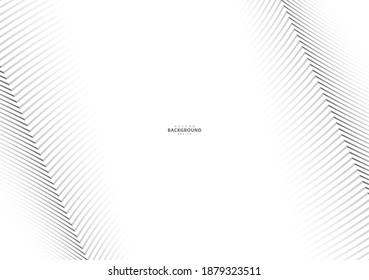 Abstract warped Diagonal Striped Background. Vector curved twisted slanting, waved lines pattern. Brand new style for your business design