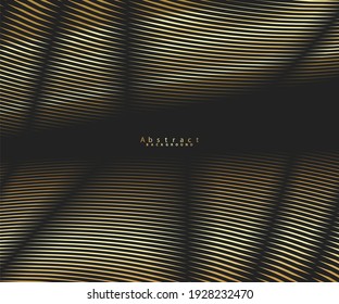 Abstract warped Diagonal Striped Background. Vector curved twisted slanting, waved lines texture.