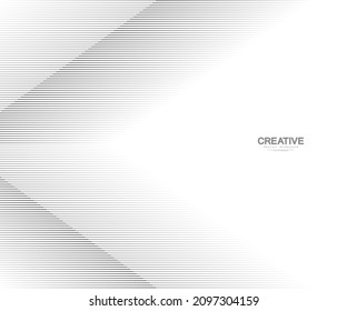 Abstract warped Diagonal Striped Background. Vector curved twisted slanting, waved lines texture. Brand new style for your business design.