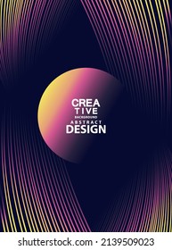 Abstract warped Diagonal Striped Background. Vector curved twisted slanting, waved lines texture. Brand new style for your business design.