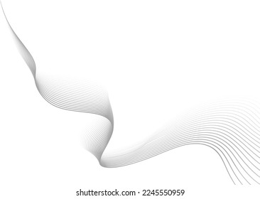 Abstract warped Diagonal Striped Background. Vector curved twisted slanting, waved lines pattern. Brand new style for your business design and copy space