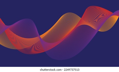 Abstract warped Diagonal Striped Background, Striped texture, wave lines texture