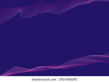 Abstract warped Diagonal Striped Background. Vector curved twisted slanting, waved lines pattern. Template background ready to use.