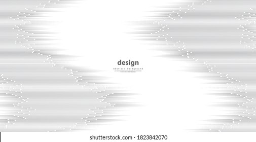 Abstract warped horizontal Striped Background. Vector curved and  twisted slanting wavy lines pattern. Brand new style for your business design.