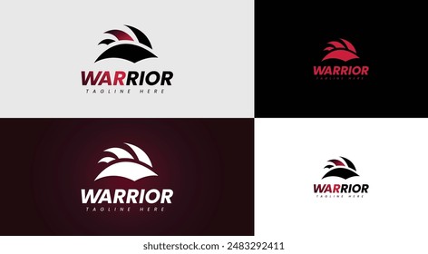 Abstract Warrior Logo Design Template