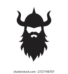 Abstrakte Krieger Maske Viking Logo mit modernem Stil