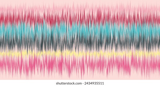 Abstract Washed Digital Watercolor Painting stripe brush seamless pattern background.Boho Camouflage Strokes Tie Dye Batik. Ombre gradient multicolor for surface print ikat gradient tileable wallpaper