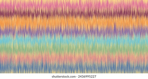 Abstract Washed Digital Watercolor Painting stripe brush seamless pattern background.Boho Camouflage Strokes Tie Dye Batik. Ombre gradient multicolor for surface print ikat gradient tileable wallpaper