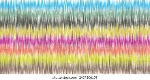 Abstract Washed Digital Watercolor Painting stripe brush seamless pattern background.Boho Camouflage Strokes Tie Dye Batik. Ombre gradient multicolor for surface print ikat gradient tileable wallpaper