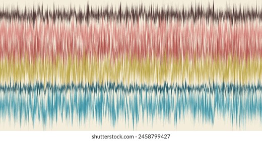 Abstract Washed Digital Watercolor Painting stripe brush seamless pattern background.Boho Camouflage Strokes Tie Dye Batik. Ombre gradient multicolor for surface print ikat gradient tileable wallpaper