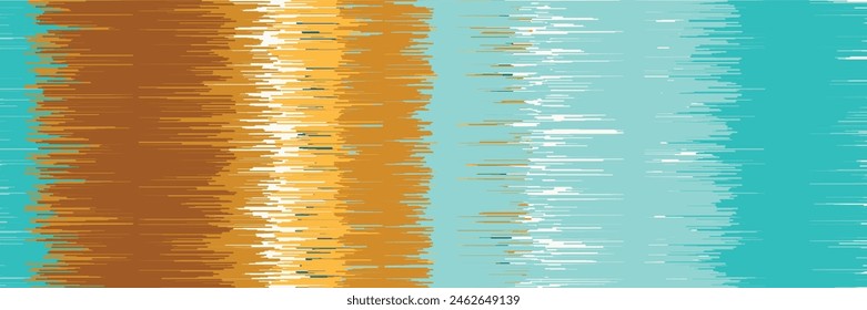Abstract Washed Digital Watercolor Painting Stripe Brush Seamless Pattern background.boho Camouflage Strokes Tie Dye Batik. Ombre Gradient Multicolor for Surface Print Ikat Gradient Tileable Wallpaper
