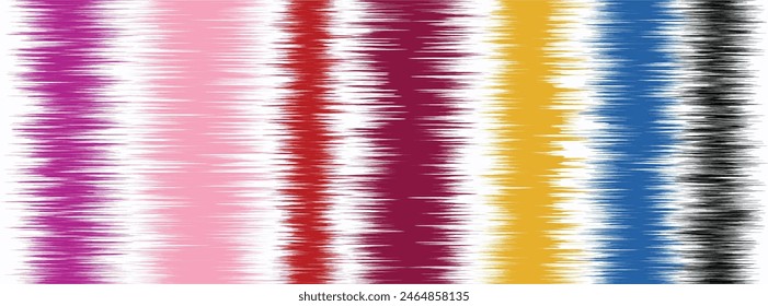 Abstract Washed Digital Watercolor Painting stripe brush seamless pattern background.Boho Camouflage Strokes Tie Dye Batik. Ombre gradient multicolor for surface print ikat gradient tileable wallpaper