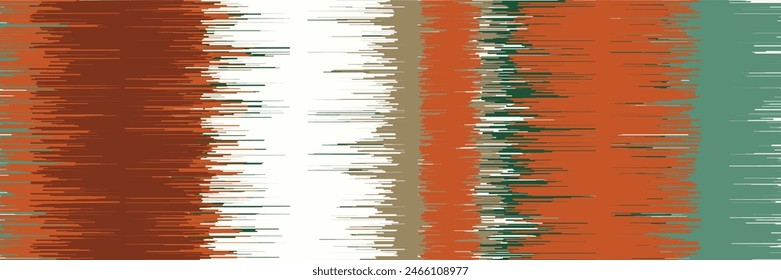 Abstract Washed Digital Watercolor Painting Stripe Brush Seamless Pattern background.boho Camouflage Strokes Tie Dye Batik. Ombre Gradient Multicolor for Surface Print Ikat Gradient Tileable Wallpaper