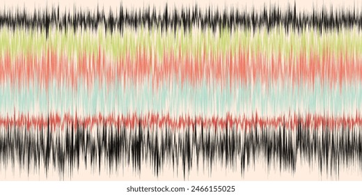 Abstract Washed Digital Watercolor Painting stripe brush seamless pattern background.Boho Camouflage Strokes Tie Dye Batik. Ombre gradient multicolor for surface print ikat gradient tileable wallpaper