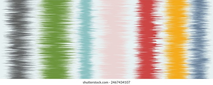 Abstract Washed Digital Watercolor Painting stripe brush seamless pattern background.Boho Camouflage Strokes Tie Dye Batik. Ombre gradient multicolor for surface print ikat gradient tileable wallpaper