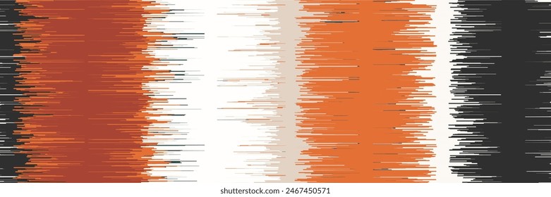 Abstract Washed Digital Watercolor Painting Stripe Brush Seamless Pattern background.boho Camouflage Strokes Tie Dye Batik. Ombre Gradient Multicolor for Surface Print Ikat Gradient Tileable Wallpaper
