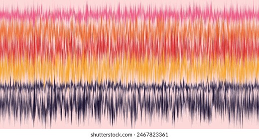 Abstract Washed Digital Watercolor Painting stripe brush seamless pattern background.Boho Camouflage Strokes Tie Dye Batik. Ombre gradient multicolor for surface print ikat gradient tileable wallpaper