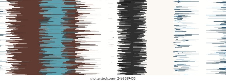 Abstract Washed Digital Watercolor Painting Stripe Brush Seamless Pattern background.boho Camouflage Strokes Tie Dye Batik. Ombre Gradient Multicolor for Surface Print Ikat Gradient Tileable Wallpaper