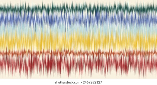 Abstract Washed Digital Watercolor Painting stripe brush seamless pattern background.Boho Camouflage Strokes Tie Dye Batik. Ombre gradient multicolor for surface print ikat gradient tileable wallpaper