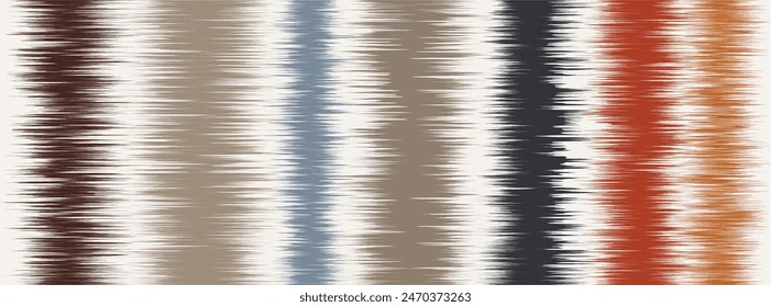 Abstract Washed Digital Watercolor Painting stripe brush seamless pattern background.Boho Camouflage Strokes Tie Dye Batik. Ombre gradient multicolor for surface print ikat gradient tileable wallpaper