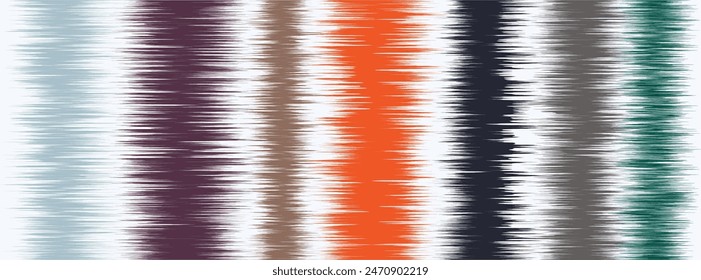 Abstract Washed Digital Watercolor Painting stripe brush seamless pattern background.Boho Camouflage Strokes Tie Dye Batik. Ombre gradient multicolor for surface print ikat gradient tileable wallpaper