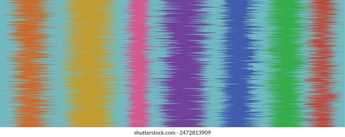 Abstract Washed Digital Watercolor Painting stripe brush seamless pattern background.Boho Camouflage Strokes Tie Dye Batik. Ombre gradient multicolor for surface print ikat gradient tileable wallpaper