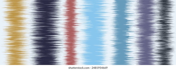 Abstract Washed Digital Watercolor Painting stripe brush seamless pattern background.Boho Camouflage Strokes Tie Dye Batik. Ombre gradient multicolor for surface print ikat gradient tileable wallpaper