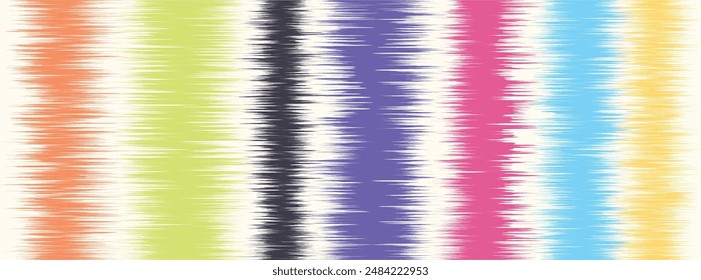 Abstract Washed Digital Watercolor Painting stripe brush seamless pattern background.Boho Camouflage Strokes Tie Dye Batik. Ombre gradient multicolor for surface print ikat gradient tileable wallpaper