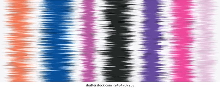 Abstract Washed Digital Watercolor Painting stripe brush seamless pattern background.Boho Camouflage Strokes Tie Dye Batik. Ombre gradient multicolor for surface print ikat gradient tileable wallpaper