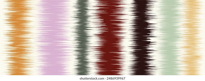 Abstract Washed Digital Watercolor Painting stripe brush seamless pattern background.Boho Camouflage Strokes Tie Dye Batik. Ombre gradient multicolor for surface print ikat gradient tileable wallpaper