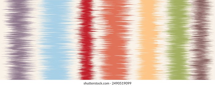 Abstract Washed Digital Watercolor Painting stripe brush seamless pattern background.Boho Camouflage Strokes Tie Dye Batik. Ombre gradient multicolor for surface print ikat gradient tileable wallpaper
