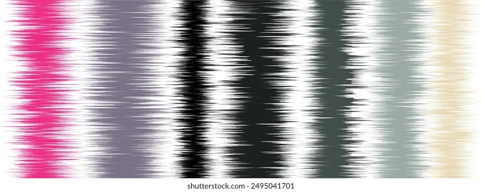 Abstract Washed Digital Watercolor Painting stripe brush seamless pattern background.Boho Camouflage Strokes Tie Dye Batik. Ombre gradient multicolor for surface print ikat gradient tileable wallpaper
