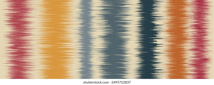 Abstract Washed Digital Watercolor Painting stripe brush seamless pattern background.Boho Camouflage Strokes Tie Dye Batik. Ombre gradient multicolor for surface print ikat gradient tileable wallpaper